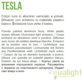Stalp iluminat exterior design modern TESLA PT4 H60 BIANCO