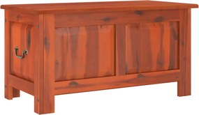 vidaXL Cufăr de depozitare cu capac, maro, lemn masiv de acacia