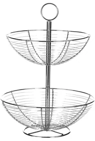Suport etajat din metal Casa Selección Baker, înălțime 41 cm