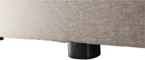 Pat tip BOXSPRING 120x200, taupe gri-maro, FERATA TV KOMFORT