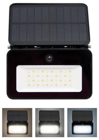 Solight WL913-LED Proiector solar reglabil cu senzor LED 6W 2200mAh IP65