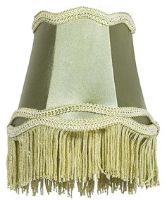 Abajur din stofă verde 12 cm - Granny