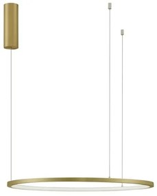 Lustra LED suspendata design modern circular TARQUIN D-60cm aurie