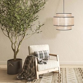 Lustră pe cablu TAKARA 1xE27/20W/230V d. 40 cm bej