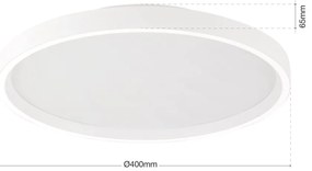 Plafoniera LED design circular MASCA D-40cm alba