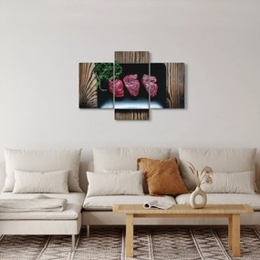 Tablou cu carne pe farfurie (90x60 cm)