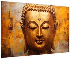 Tablou - Buddha, pictură în ulei (90x60 cm)