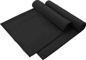 vidaXL Prosoape pentru scaune de exterior 2 pcs Negru 130 x 60 cm