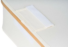 Cutie de depozitare G21 30 x 15 x 15 cm, dinbambus cu capac, bejz