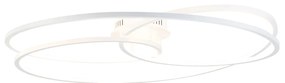 Plafoniera albă 78 cm cu LED inclus 3 trepte de diminuare - Rowin