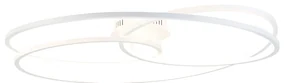 Plafoniera albă 78 cm cu LED inclus 3 trepte de diminuare - Rowin