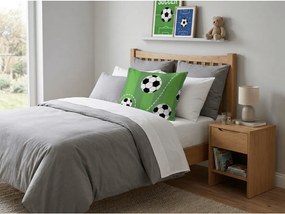 Fata de perna din policoton FOOTBALL TIME POLY 50x70 cm, verde