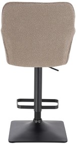 HR550KW Scaun Latte Boucle cu Bază Neagră
