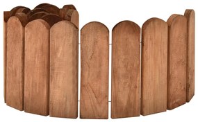 Rola de bordura, maro, 120 cm, lemn de pin tratat 1, Maro