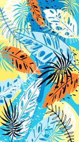 Uscare rapida prosop plaja SUMMER FRESH 100x180 cm colorat, 100% microfibra