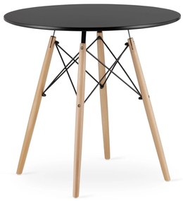 OFERTA Masa de sufragerie neagra OSLO 80x80 II. calitate