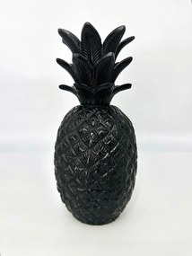 Statueta decorativa Ananas, negru
