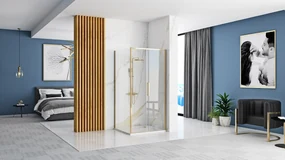 Cabina dus Rapid Slide Auriu 110x80cm, Rea