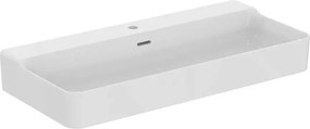 Lavoar suspendat Ideal Standard Atelier Conca 100 cm alb lucios cu orificiu baterie si preaplin