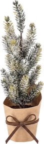 Bradut decorativ de Craciun FROSTY TREE in ghiveci 22 cm