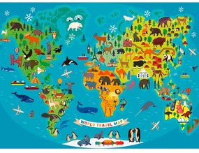 PUZZLE HARTA LUMII CU ANIMALE, 150 PIESE - RAVENSBURGER (RVSPC13287)