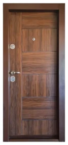 Usa metalica de apartament cu izolatie si vizor Novo Doors First Class NDFC06, Deschidere Stanga Dreapta, Dimensiune 200X88 cm, Tabla 1.2 mm, Kit