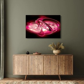 Tabloul cu fractali roz (90x60 cm)