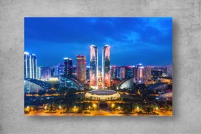 Tapet Premium Canvas - Zgarie norii din Chengdu