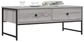 vidaXL Măsuță de cafea, gri sonoma, 101x49x39,5 cm, lemn compozit
