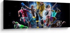 Tablou - Sport (cu ceas) (90x30 cm)