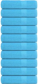 vidaXL Prosoape de mâini, FROGN, 10 buc., turcoaz, 50x100 cm, 360 g/m²