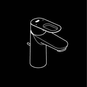 GROHE 23803000 - Baterie pentru lavoar EUROSMART, mărime S, crom lucios