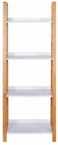Suport cu 4 rafturi Finja, Wenko, 43 x 112 cm, bambus, natur