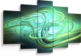 Tabloul cu abstracție verde (150x105 cm)