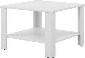 Masuta cafea ODETTE, alb, PAL, 68x68x48 cm