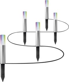 SET 5x lampă LED RGBW de exterior SMART+ GP5xLED/5,7W/230V IP65 Wi-Fi Ledvance