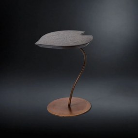 Masuta design LUX cu blat in forma de frunza, LEAF COR-TEN wenge 7511606.72