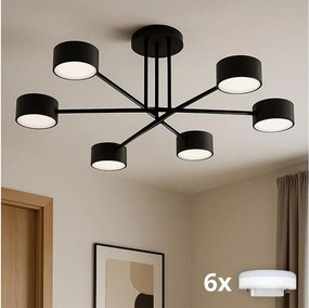 BRILAGI - Lustra LED RGB dimabilă MONO 6xGX53/14W/230V Wi-Fi Tuya negru