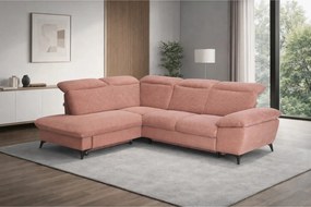 Coltar extensibil modern living LUNA, sezlong stanga, stofa clasica be