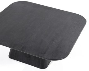 Masuta cafea din lemn de mango Aron 80x80 cm neagra