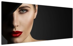 Tablou - Portretul femeii cu pălărie (120x50 cm)