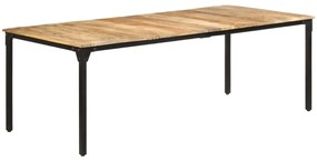 vidaXL Masă de bucătărie, 220x100x76 cm, lemn de mango nefinisat