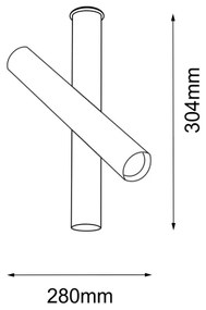Spot AKADI 1xGU10-MR11/15W/230V negru/auriu Amplex 8893