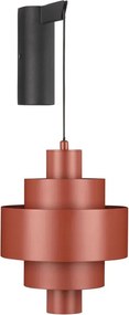 Aplica LED de perete tip pendul MINDY rosie