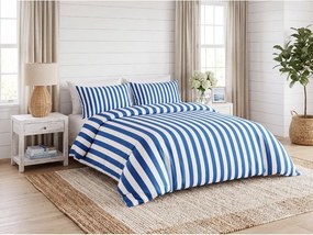 Lenjerie de pat din bumbac ANNEFLEUR KOBALT albastru Dimensiune lenjerie de pat: 2 ks 60 x 70 cm | 240 x 200 cm