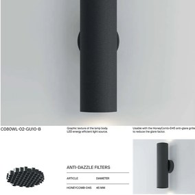 Aplica de perete design tehnic Artisan negru