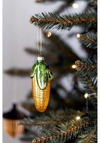 Ornament de Crăciun din sticlă Corn – Sass &amp; Belle