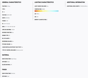 Lustra cu Ventilator si telecomanda DECO FAN M LED auriu/maro