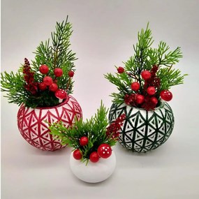 Ghiveci decorativ cu flori artificiale, homs seria A620,17x5.5x9 cm,30374