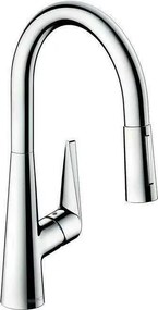 Baterie bucatarie cu dus extractibil Hansgrohe Talis M51 200 crom lucios 2 functii
